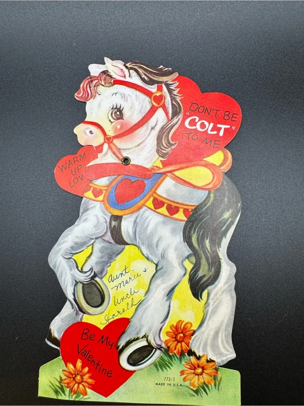 VTG Horse Valentine “Don’t Be ‘Colt’ To Me” 1950’s